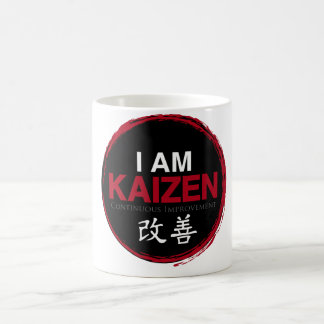 Ik ben Kaizen Logo - voortdurende verbetering Koffiemok