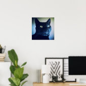 Ik ben katdruk poster (Thuiskantoor)