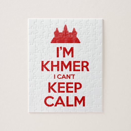 Ik ben Khmer dat ik geen kalm kan houden Legpuzzel (Verticaal)
