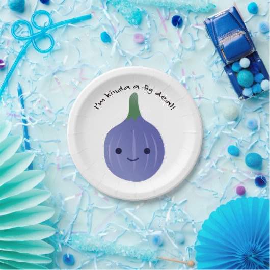 Ik ben Kinda een Fig Deal Papieren Bordje (Feest)