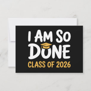 Ik Ben Klaar Klas Van 2026 Afstuderen 26 Afgestude Aankondiging