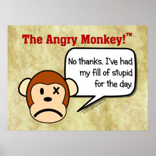 Ik ben klaar met domme mensen voor de dag. poster