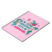 Ik ben klaar met zeemeerminnen notitieboek (Linkerzijde)