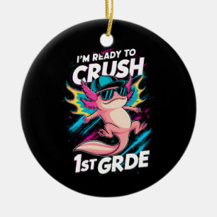 Ik ben klaar om 1e klas Axolotl terug school te ve Keramisch Ornament