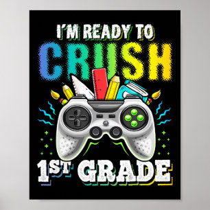 Ik ben klaar om 1e klas CK naar school te verplett Poster