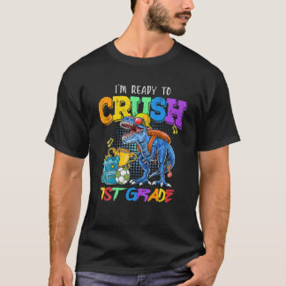 Ik ben klaar om 1st grade dinosaur terug te brenge t-shirt
