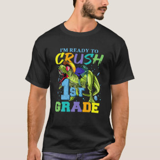 Ik ben klaar om 1st grade dinosaur terug te brenge t-shirt