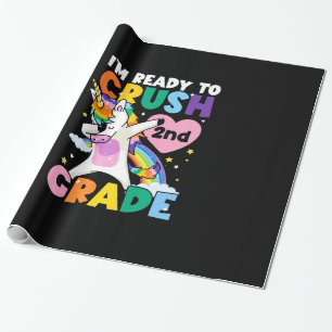 Ik ben klaar om 2e klas eenhoorn hart 1e dag te ve cadeaupapier