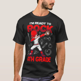 Ik ben klaar om 4e klas honkbaljongens Kind terug T-shirt