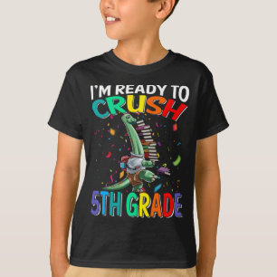 Ik ben klaar om 5e klas brachiosaurus te verplette t-shirt