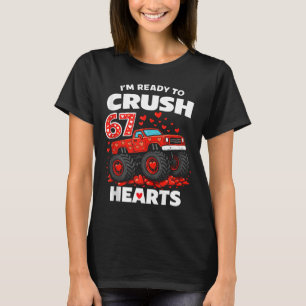 Ik ben klaar om 67 harten vrachtwagen Valentijnsda T-shirt