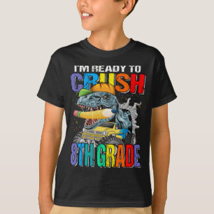 Ik ben klaar om 8e klas dinosaurus TRex monster te T-shirt