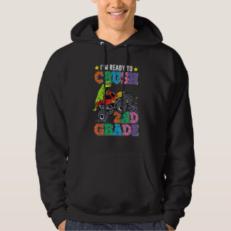 Ik ben klaar om de 2e klas terug naar school dinos hoodie