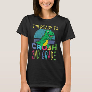 Ik ben klaar om de 2e klas terug naar school dinos t-shirt