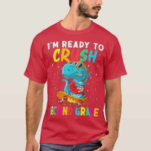 Ik ben klaar om de 2e klas van de Rex Dino terug t T-shirt