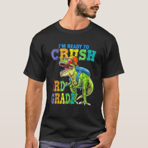 Ik ben klaar om de 3D gradendinosauriërs terug te T-shirt