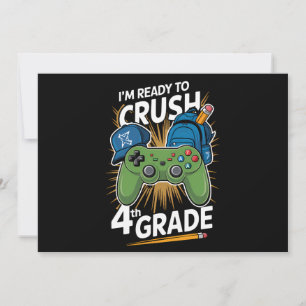 Ik ben klaar om de 4e klas terug naar school-gamer kaart
