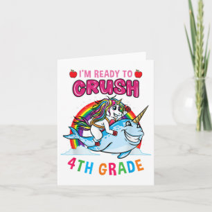 Ik ben klaar om de 4e klas-unicorn terug naar scho kaart