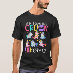 Ik ben klaar om de 5e klas grappny Unicorn te verk T-shirt