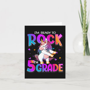 Ik ben klaar om de 5e klas Unicorn terug naar scho Kaart