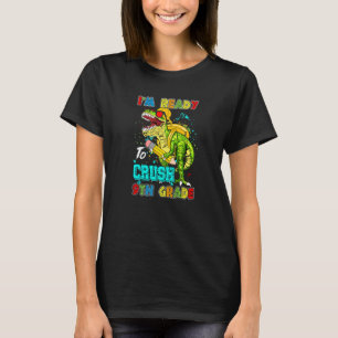 Ik ben klaar om de 9e klas terug naar school dinos t-shirt