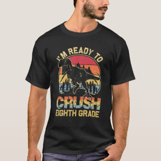 Ik ben klaar om de achtste klas op de eerste dag v t-shirt
