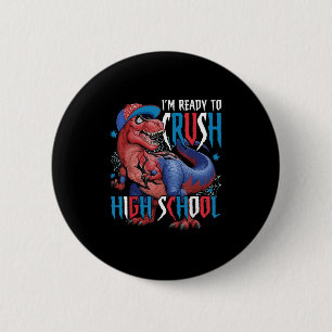 Ik ben klaar om de dinosaurussen van de middelbare ronde button 5,7 cm