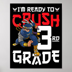 Ik ben klaar om de eerste dag van de derde klas Ni Poster