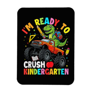 Ik ben klaar om de eerste dag van de kleuterschool magneet
