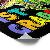 Ik ben klaar om de eerste graads dinosaurussen Kin Poster (Hoek)