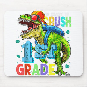 Ik ben klaar om de eerste klas van de Rex Dinosaur Muismat
