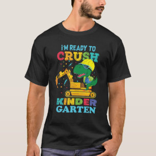 Ik ben klaar om de Kindergarten Construction Dinos T-shirt