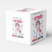 Ik ben klaar om de kindertuin te snoeien. bedankdoosjes (Achterkant)