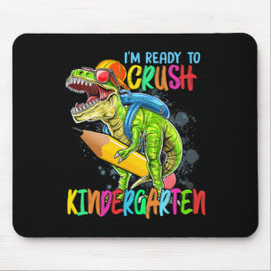 Ik ben klaar om de kleuterschool T Rex Dino vast t Muismat