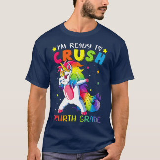 Ik ben klaar om de Vierde Grade Funny Dabbing Uni  T-shirt