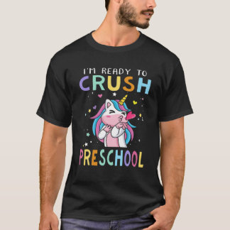 Ik ben klaar om de voorschoolse Baby Unicorn terug T-shirt