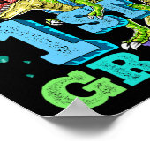 Ik ben klaar om dinosaur van de eerste klas terug poster (Hoek)