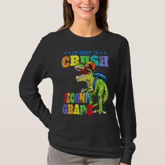 Ik ben klaar om Dinosaur van de tweede klas terug T-shirt