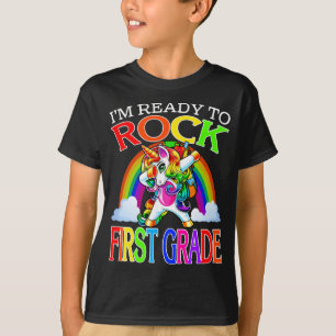 Ik ben klaar om eerste klas eenhoorn regenboog te t-shirt