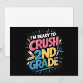 Ik ben klaar om het 2e leerjaar te kraken Terug na Kaart (Voorkant / Achterkant)