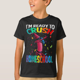 Ik ben klaar om Homeschool Crayon T-shirt te verpl