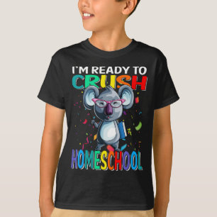 Ik ben klaar om Homeschool Koala weer naar school T-shirt