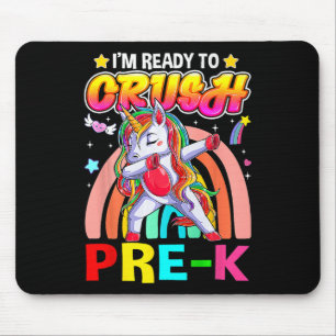 Ik ben klaar om Pre K Dab Unicorn Ck naar school t Muismat