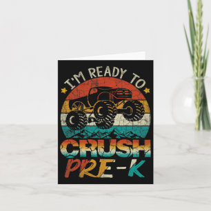 Ik ben klaar om Pre-K Monster Truck  Boy te verple Kaart