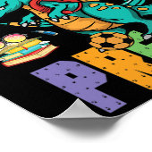 Ik ben klaar om Pre-K Monster Truck Dino terug te Poster (Hoek)