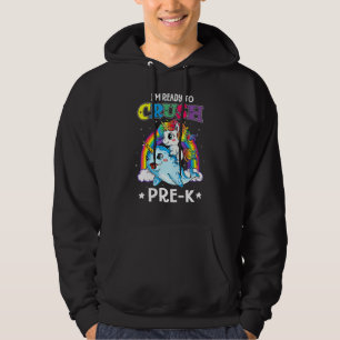 Ik ben klaar om pre K Narwhal Unicorn terug naar S Hoodie