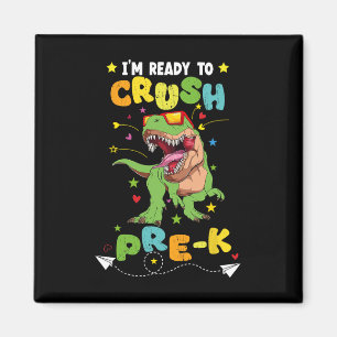 Ik ben klaar om Pre-K T Rex Dinosaurus te verplett Magneet
