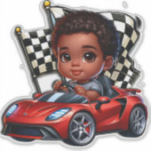 Ik ben klaar om te racen sticker (Voorkant)