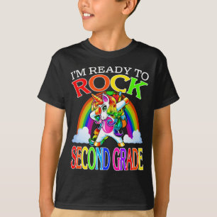 Ik ben klaar om tweedeklas eenhoorn regenboog te r t-shirt
