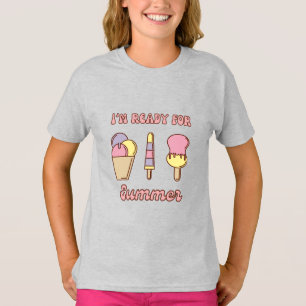 Ik ben klaar voor een grappig zomerse ijs T-shirt